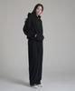 Noming One-Pleat Wide Sweatpants - Black