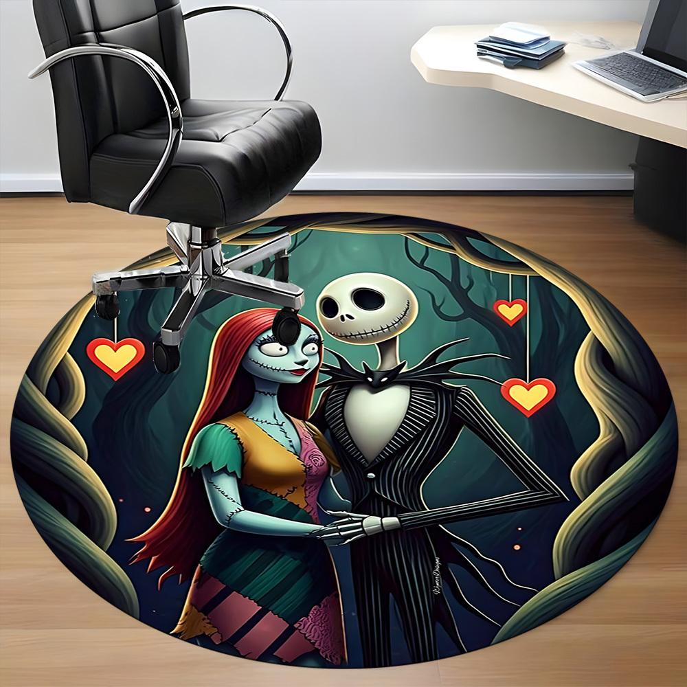 1pc Nightmare Before Christmas Chair Carpet for Office, Non-slip, Soft and Durable Office Rug, Perfect for Office yy251226033