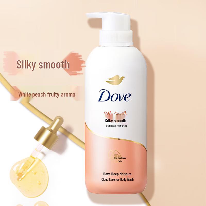 DOVE White Peach Scent Shower Gel & Sunscreen Spray Set