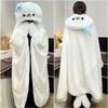 Adorable Seal Cape: Soft Hooded Cloak for Girls and Boys, Thick Winter Shawl for Dorm or Bedroom