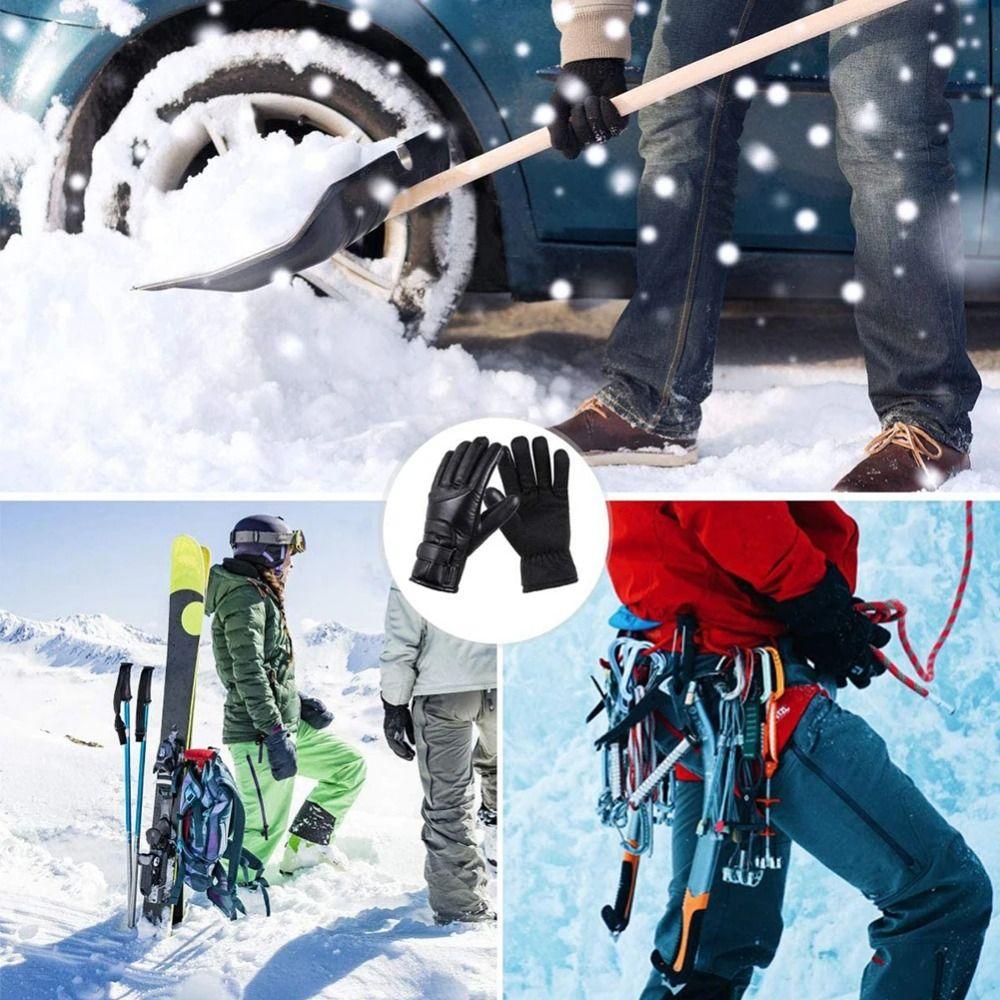 Waterproof Heating Thermal Mitten Full Finger Electric Heated Gloves  Outdoor Activities