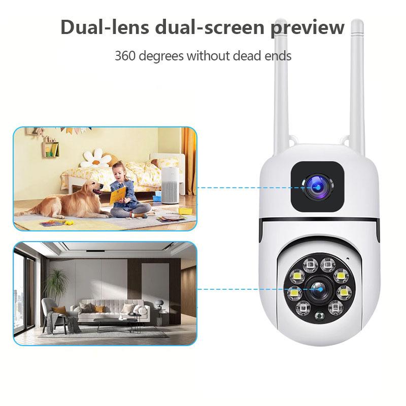 1080P HD Smart Indoor Wi-Fi Camera with Night Vision and Wireless Binocular Monitoring