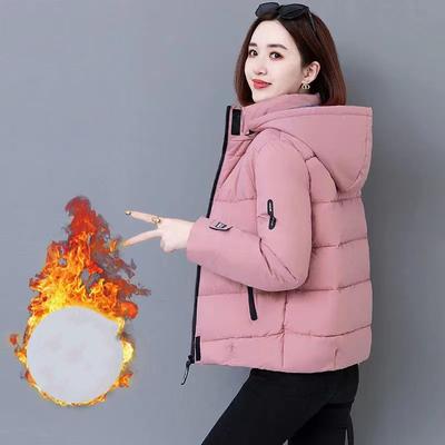 Damenjacken Parkas Winterjacke mit Kapuze Übermantel Baumwollgefüttert Warm Lockerer Mantel Oberbekleidung