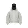 Design Unico per la Stagione Primavera e Autunno, Felpa con Cappuccio e Zip a Doppio Strato, Stile Streetwear Largo per Uomo e Donna, Stile Coppia