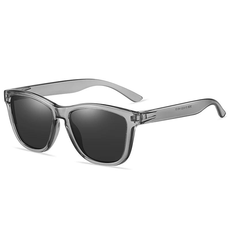 0 -0.5 -0.75 To -6.0 Colorful Lens Square Prescription Sunglasses Men Polasrized Fashion PC Frame Driving Myopia Spectacles Male