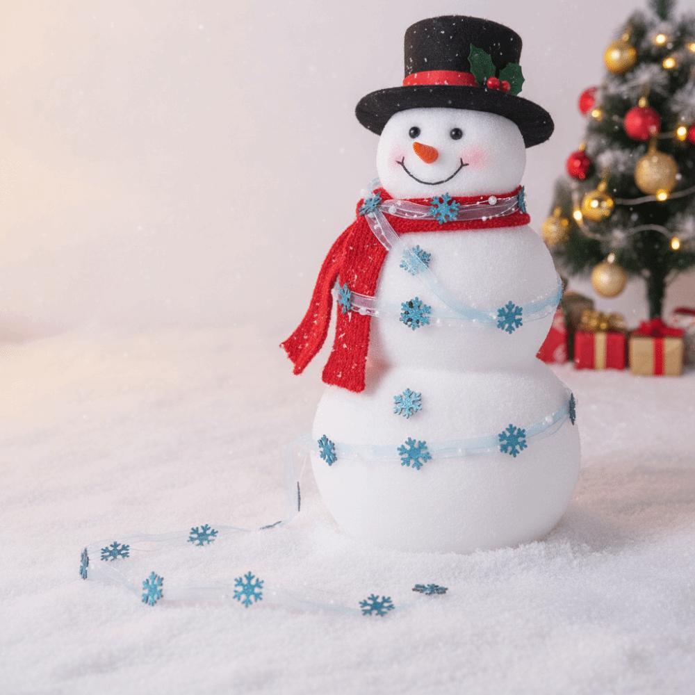 Five Meters Long Christmas Ribbon Roll Multi Textured Handmade Festive Garland Gift Packaging
