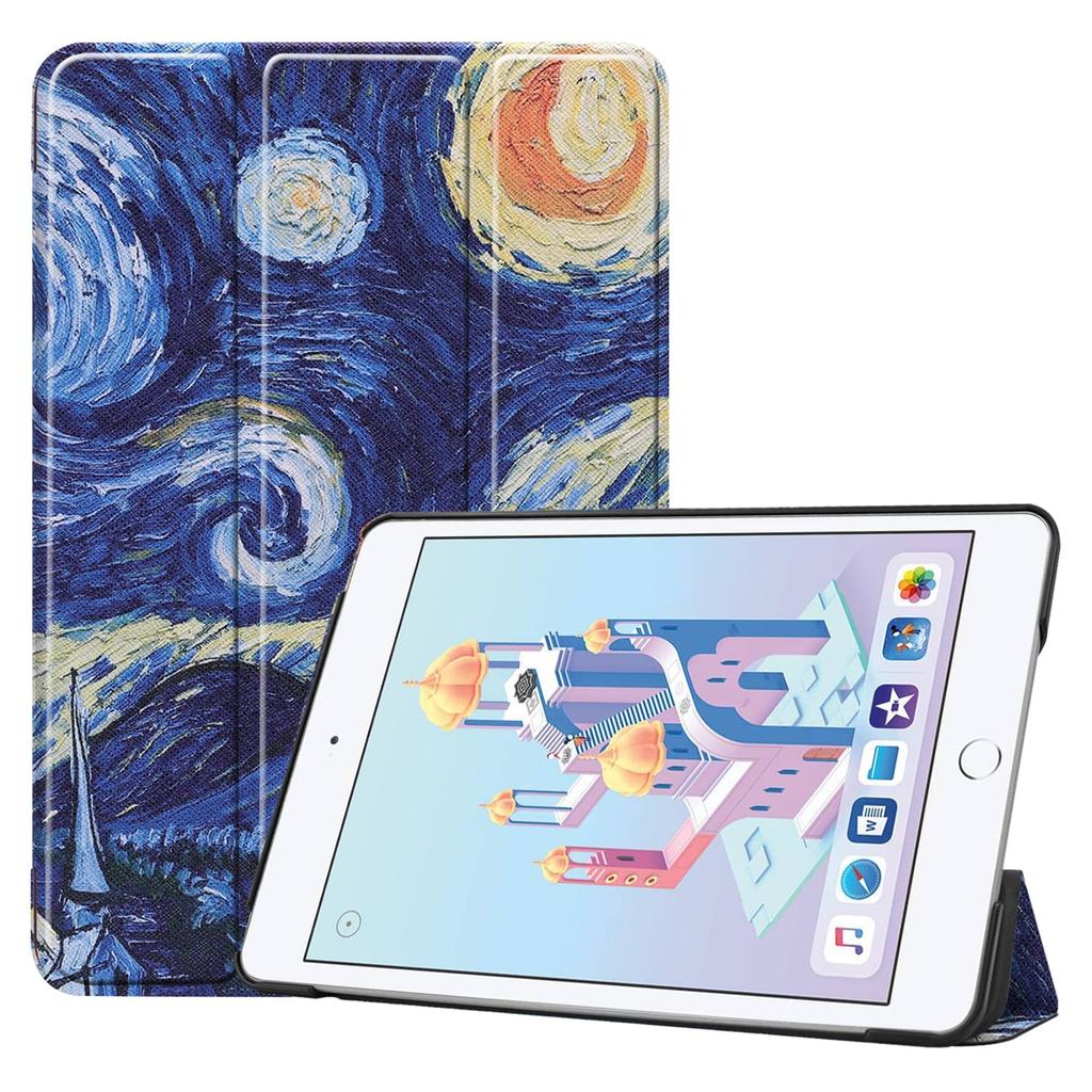 Case for IPad Mini 4 5 7.9'' with [Tri-fold Stand + Auto Wake/Sleep], Colorful Premium PU Leather Case Shockproof Hard Shell