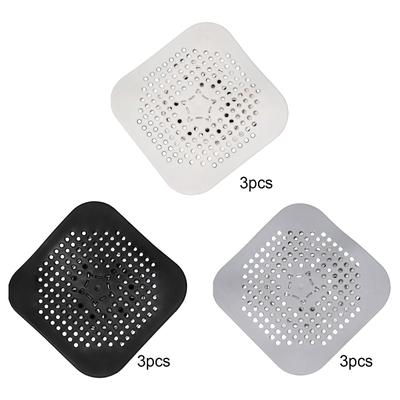 3Pcs Silicone Drain Cover Insulation Pads 14x14cm Folding Drain Protection Anti