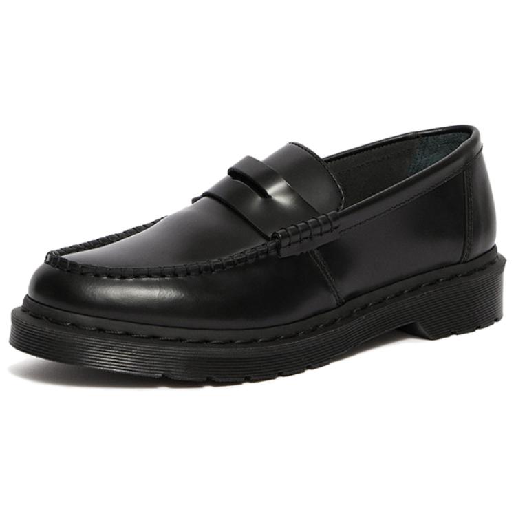 Dr. Martens Penton Leather Round Toe Platform Loafers Unisex loafers Black 25015001