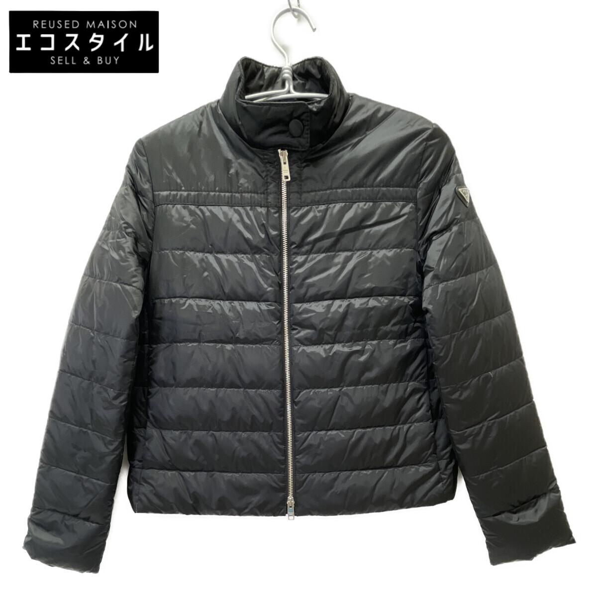 

PRADA 29B830 Black Triangle Plate Stand Collar Down Jacket Jacket 38 blackUsed