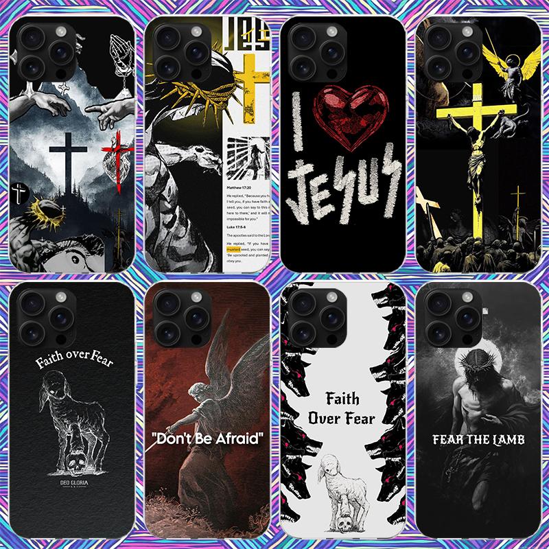Son Of God Jesus Cross Holy Light Phone Case For iPhone 17 Air 16 15 Pro Max 14 Plus 13 Mini 12 11 Cover 7 8 SE Silicone Shell P