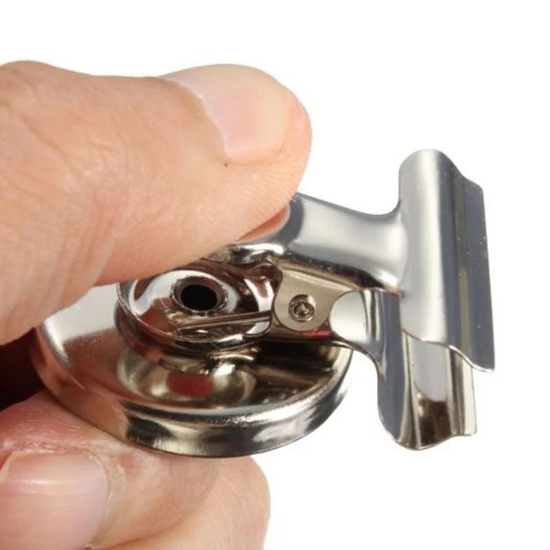 2 Buc. Metal Rotund Autocolante Magnetice de Frigider Clipuri Frigider Perete Memo Notă Mesaj Liante Cleme Suport Magnet Tablă Albă Colorat