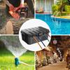 RESTMO Large Outdoor Power Outlet Box, Waterproof, IP54, Rainproof, Weatherproof, Ideal for Garden Lights, Timers, and Outlet Plugs, Black