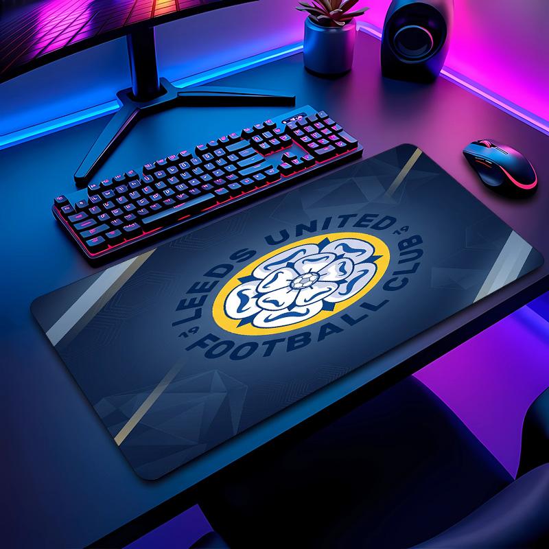 Leeds United Football Pattern Mouse Pad Non?Slip Rubber Base Gaming Mousepad For Desk Office Home