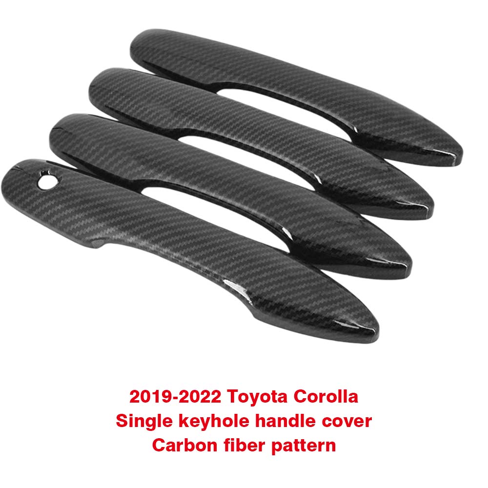 Car Decoration Door Bowl IHandle Cover For Toyota Corolla - Carbon Fiber Cars Accessories Exterior Styling