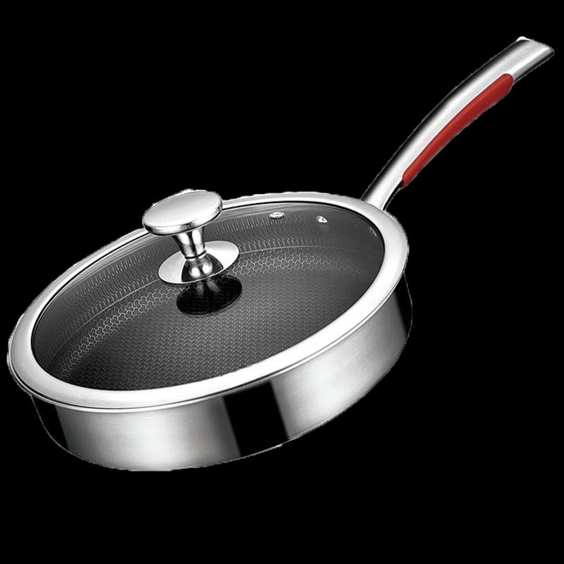 

Kangbache 26cm 316L Honeycomb Stainless Steel Frying Pan