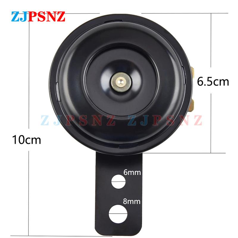 Horn 6V 12V 24V 36V 48V 60V 72V Scooter e-Bike Motorcycle Electric Horn Kit Waterproof Round Super Loud Horn Speaker 105db 110db