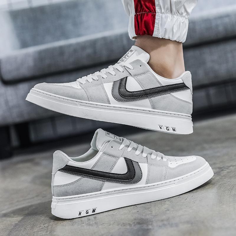 Pánské nové nízké kožené trendy boty Air Force Ne. 1 trendy populární pánská obuv všestranná ležérní sportovní plátěná obuv