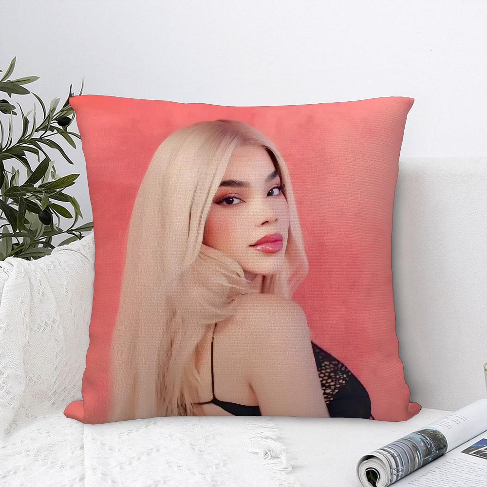 Singer K-Kenia Os Pink Aura Pillow Case Plush Fabric Soft Pillowcase Double Sided Print Sofa Cushion Cover Throw Pillow Cover