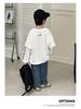 Boys' Trendy Hip-Hop Sweatshirt 2025: Autumn Style, Long-Sleeve Fake Two-Piece for Small and Medium Kids
