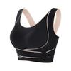 Sports bra underwear women's shock-proof and anti-sagging upper support large breasts show small gathering seamless back vest bra thin