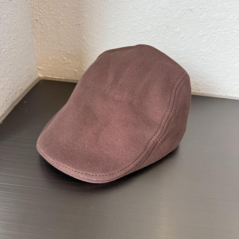 Retro Solid Color Urban Baseball Cap Short Brim Breathable Cotton Wear Casual