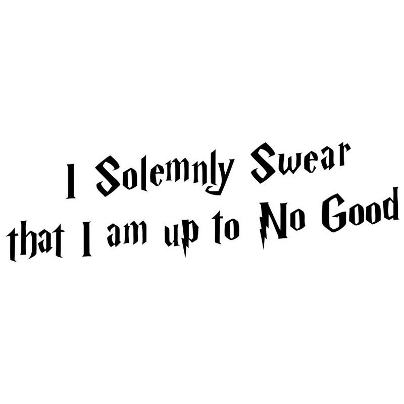 I Solemnly Swear Quote Wall Sticker Decal Quote I Solemnly Swear I'm Up To No Good Acheter À Prix  Bas — Livraison Gratuite, Avis Réels Avec Des Photos — Joom