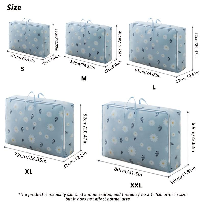 Borsa portaoggetti grande per trapunte, borsa portaoggetti pieghevole di grande capacità, adatta per riporre vestiti da viaggio e per riporre il bucato.