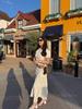 2025 Summer European & American Style Elastic Knitted Tube Top & Midi Skirt Set