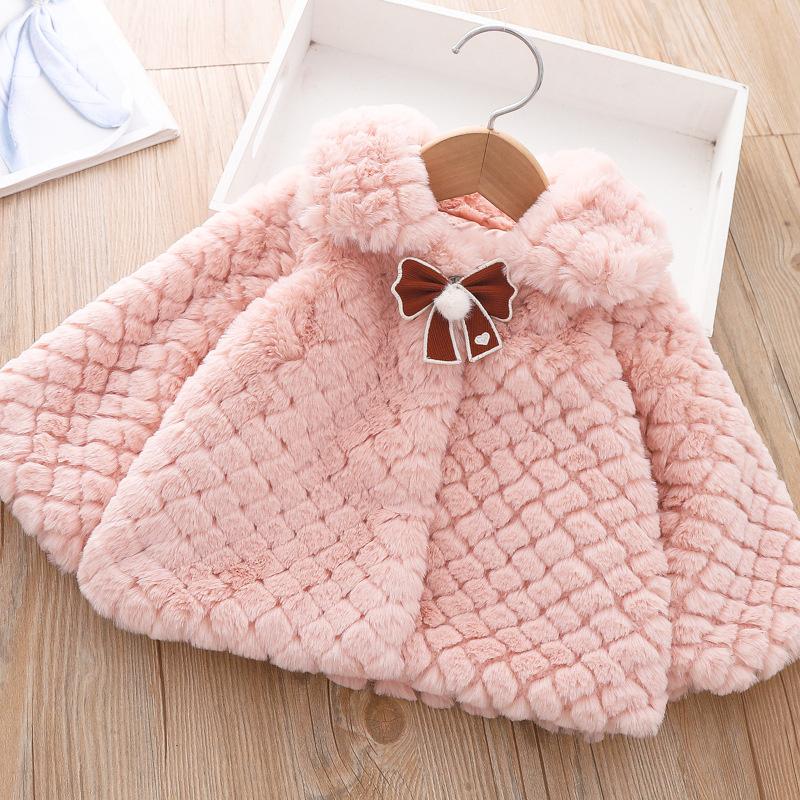 Winter Faux Fur Newborn Baby Girl Clothes Warm Children's Thicken Jacket For Baby Girls Coats For Kids Clothing Baby Coats