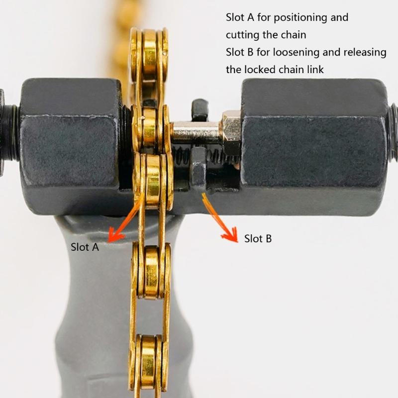 Mountain Bike Chains Extractor Cutter Device Bicycles Chain Pin Remover Bicycles Chains Remove and Install Tool Enduring