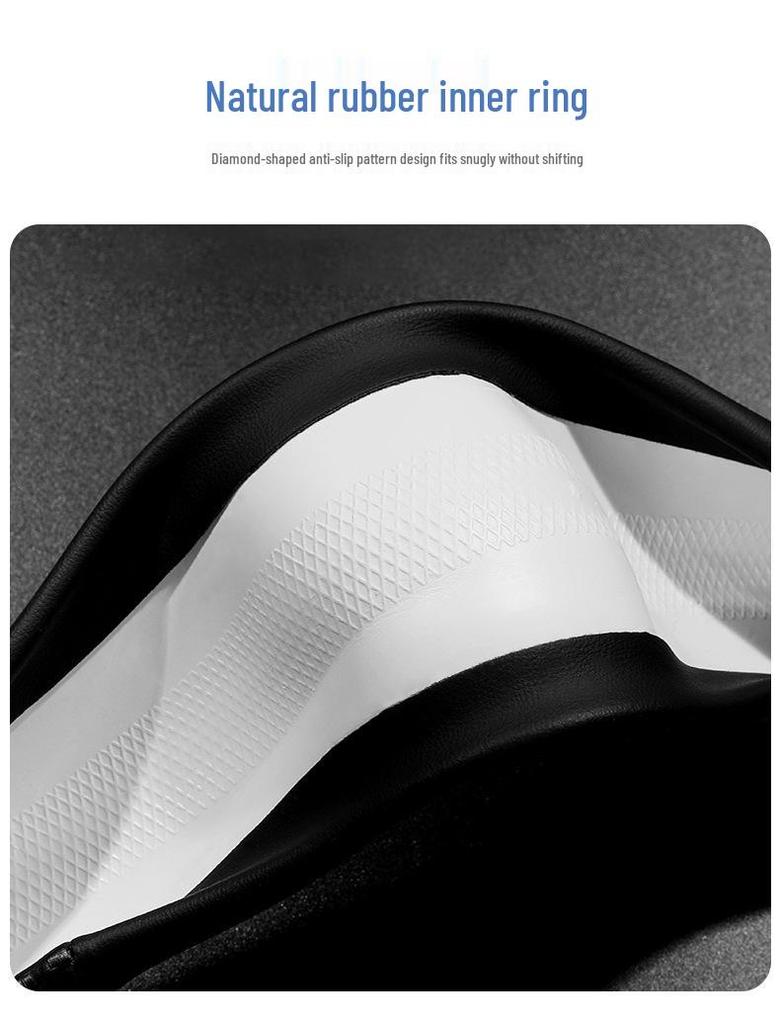 Premium Leather Anti-slip Steering Wheel Cover for Geely Galaxy L7/L6/E8 - Ultra-thin Design