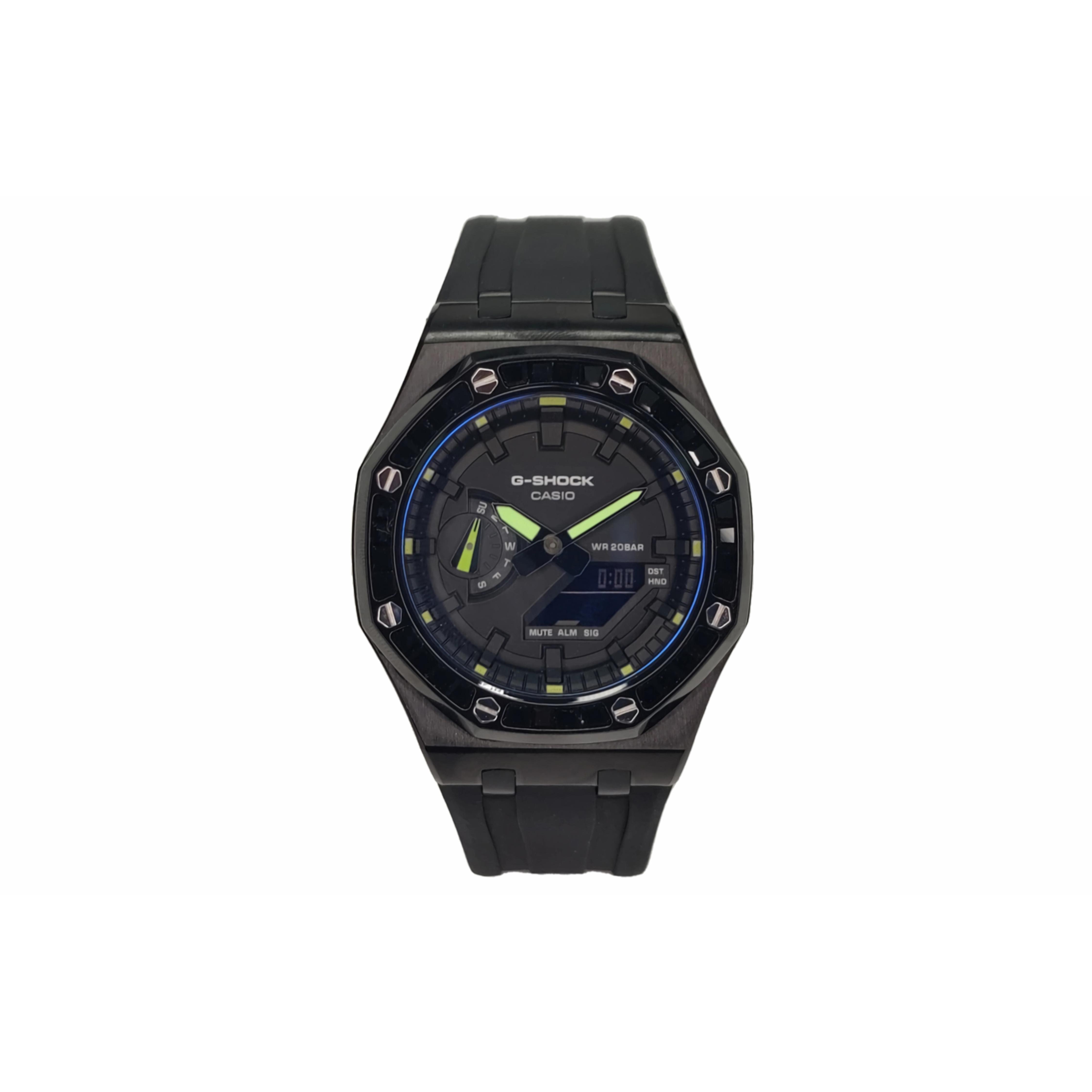 CASIO Men 44mm Black Watch GA-2100SKE-7A(Watch3--