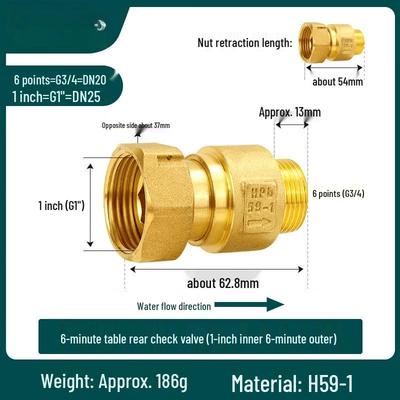 6-Point Water Meter Anti-Backflow Check Valve