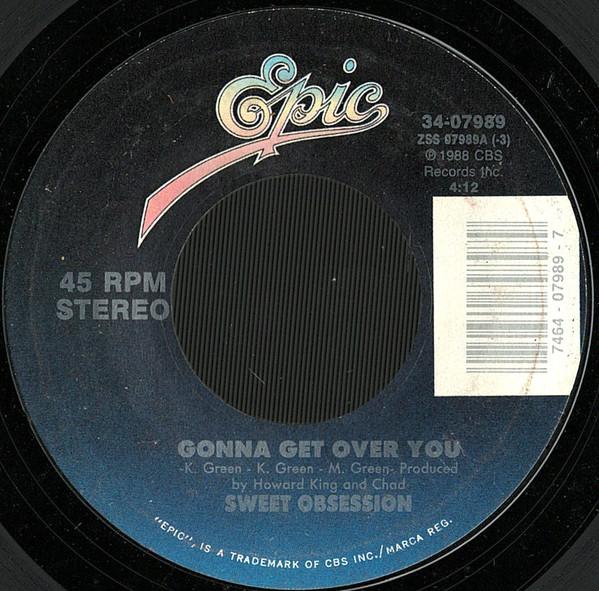 

7inch Record SWEET OBSESSION - Gonna Get Over You 3407989 Epic 1988 US Soul/Funk Used