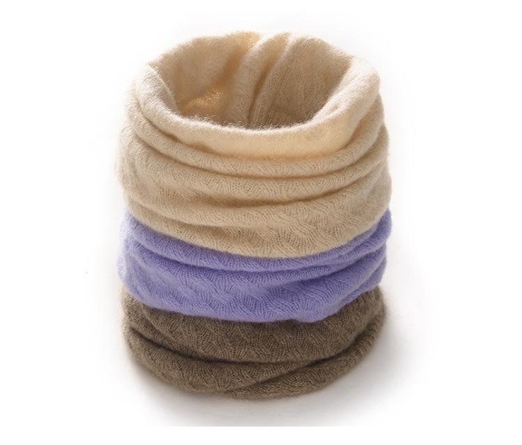 Autumn/Winter 100% Pure Cashmere Maple Leaf Hollow Unisex Neck Gaiter Scarf