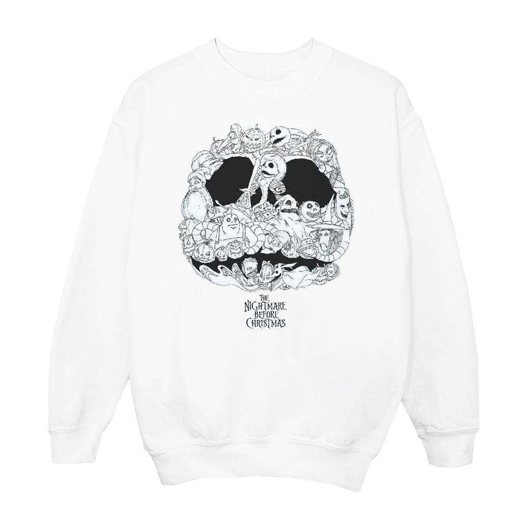 Disney Mens Nightmare Before Christmas Jack Skellington Jack-O-Lanterns Sweatshirt