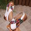 2024 Summer Beach Sandals: Color Block Breathable Women's Casual Slippers