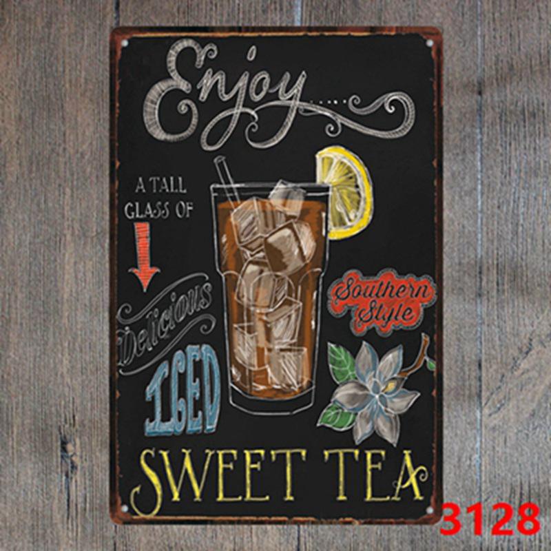 Vintage Cocktail WiFi Tin Sign for Bar, Bedroom, KTV, and Restaurant Décor