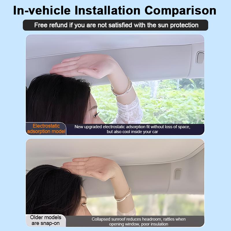 Auto-Ulation Schiebedach Sonnenschutz für Polestar 3 Zubehör 2024 2025 2026 Elektrostatische Adsorption Sonnenschutz Schiebedach Zubehör