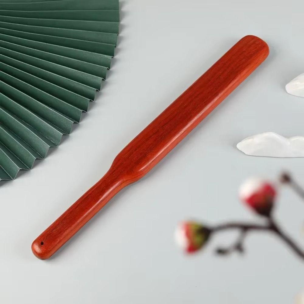Solid Wood Wooden Scraping Tools Long Handle Meridian Slap Stick  Stomach Treatment