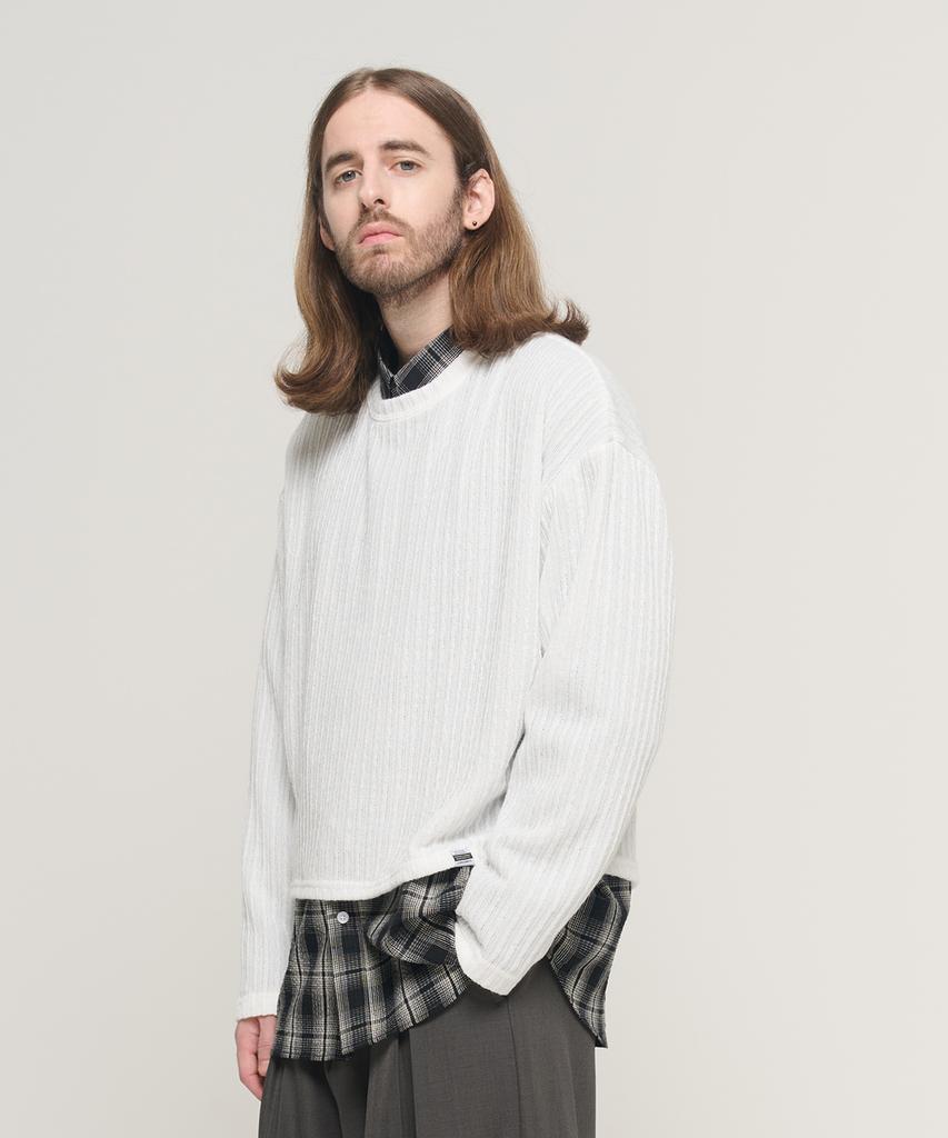 CARGOBROS Cb Ribbed Round Crop Over-The-Knit (Ivory)