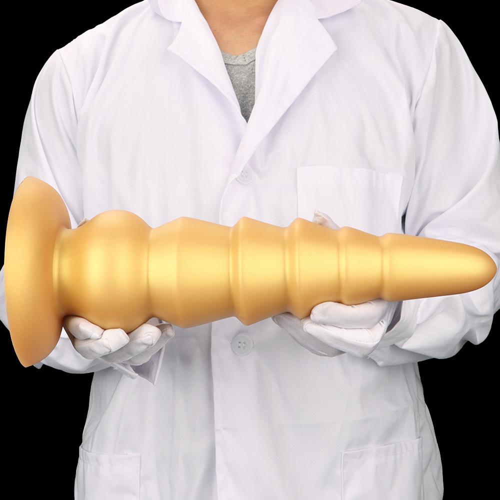 Silicone Soft Oversized Anal Plug with Suction Cup Anal Plug Sex Toys Fisting Anal Dilator Strap on Penis Realistic Dick BDSM