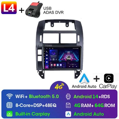 Fortress Pentru Volkswagen Polo Mk4 2001 - 2011 Radio Auto Android Player Multimedia Carplay Auto Stereo GPS Navi 2din DSP Unitate Principală