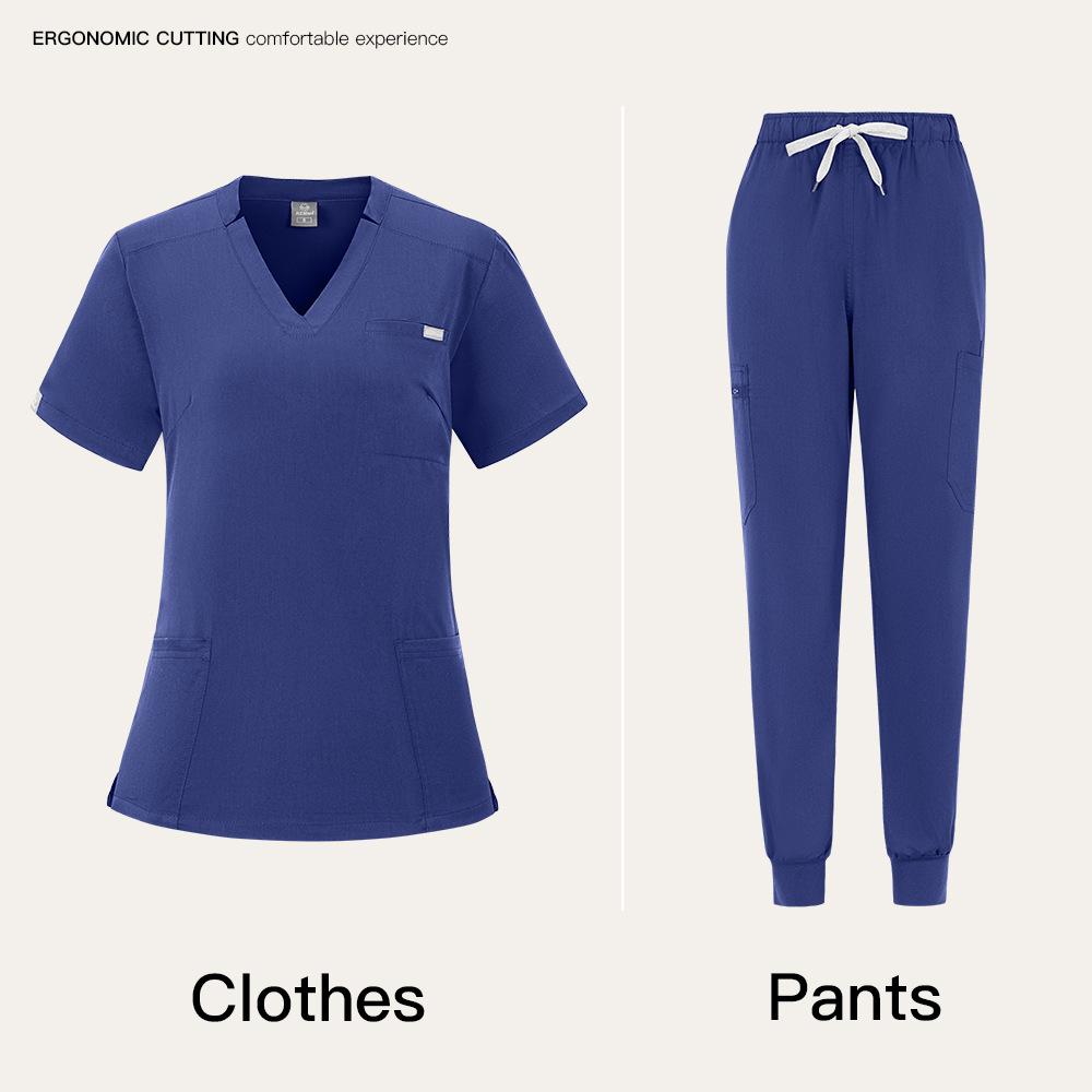 Unisex Sweat-Absorbent Breathable Dental & Beauty Salon Medical Scrub Suit