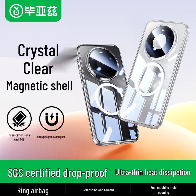 

BIAZE Magnetic Transparent Ice Crystal Phone Case for Huawei Mate 80 Pro Max