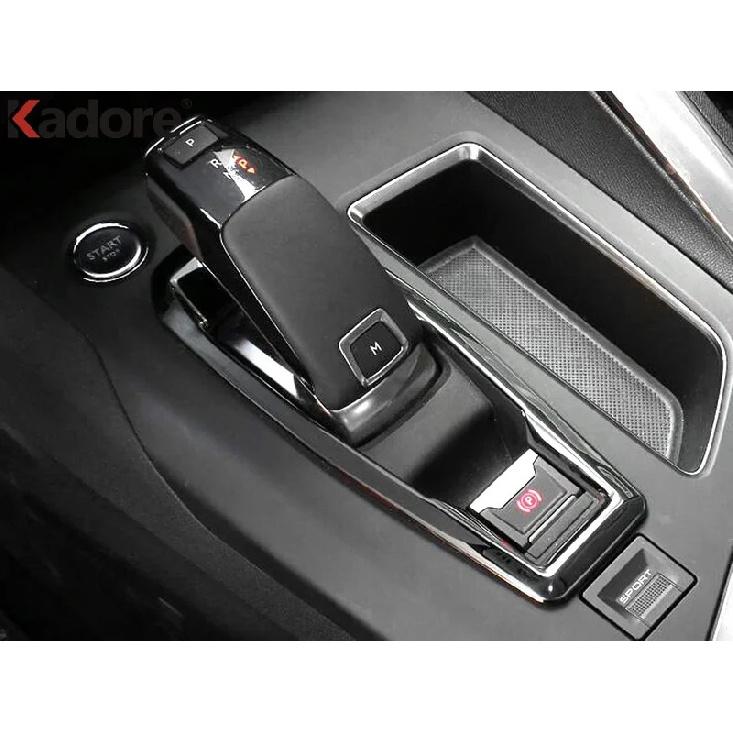Car Console Gear Shift Box Cover Trim For Peugeot 3008 5008 GT 2017-  Chrome Handbrake Panel Trim Interior Accessories
