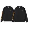 Li Ning Training Series Logo Print Warm Fleece Loose Crew Neck Sweatshirt Unisex Sweatshirt Black AWDRF44-1