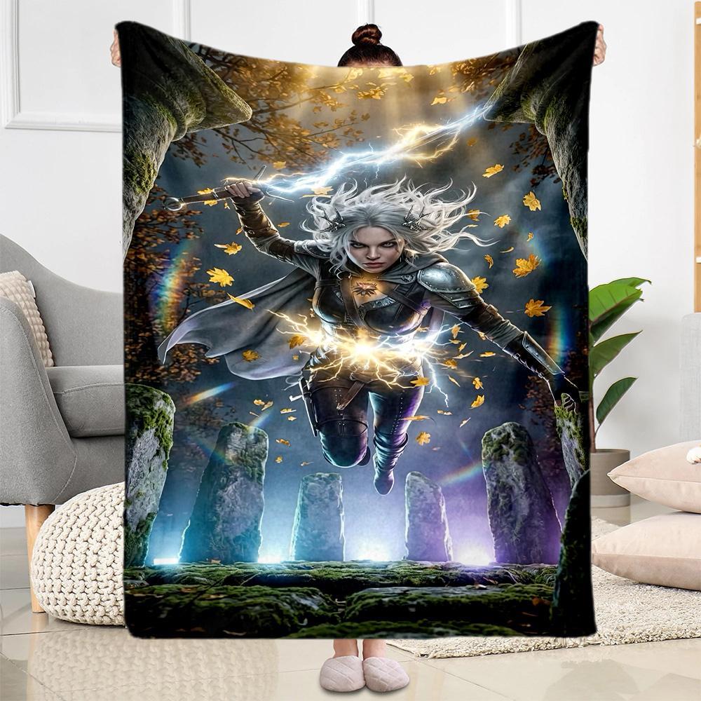 Gothic Style Blanket Ultra-Soft Perfect for Sofa Seaside Office Chair for All Occasions Digital Print Ideal Gift For Birthday Valentine'S Day