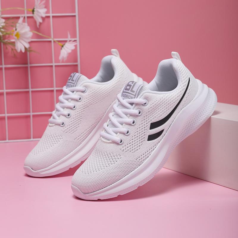 New women's shoes breathable soft-soled fly-woven mesh shoes daily outdoor lightweight and versatile casual shoes